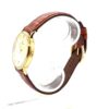 Laurens 18 Karat Gelbgold Herren Dresswatch 17450 mit Lederband New Old Stock – Bild 5