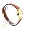 Laurens 18 Karat Gelbgold Herren Dresswatch 17450 mit Lederband New Old Stock – Bild 4