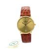 Laurens 18 Karat Gelbgold Herren Dresswatch 17450 mit Lederband New Old Stock – Bild 6