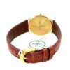 Laurens 18 Karat Gelbgold Herren Dresswatch 17450 mit Lederband New Old Stock – Bild 3