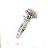 Brillantring mit 2,18 Ct. Brillant & 64 Stk. Brillanten 2,69 Ct. 18 Kt Weißgold – Bild 4