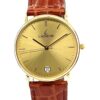 Laurens 18 Karat Gelbgold Herren Dresswatch 17450 mit Lederband New Old Stock