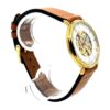 Revue Swiss Open Face Goldpl. skelettiertes MSR Kaliber T44 mit Lederband – Bild 4