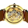 Revue Swiss Open Face Goldpl. skelettiertes MSR Kaliber T44 mit Lederband – Bild 6
